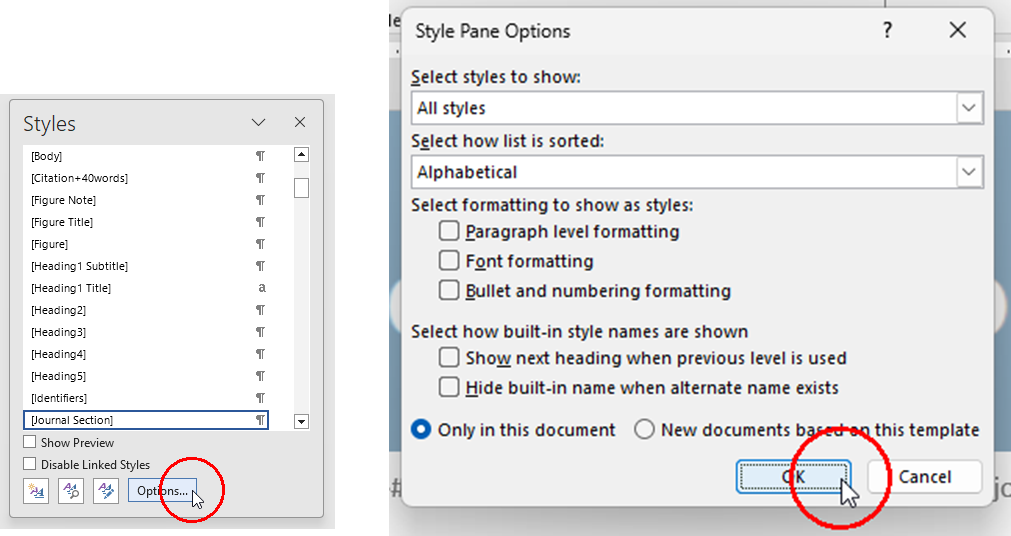 Alternativer til Stilpanelet