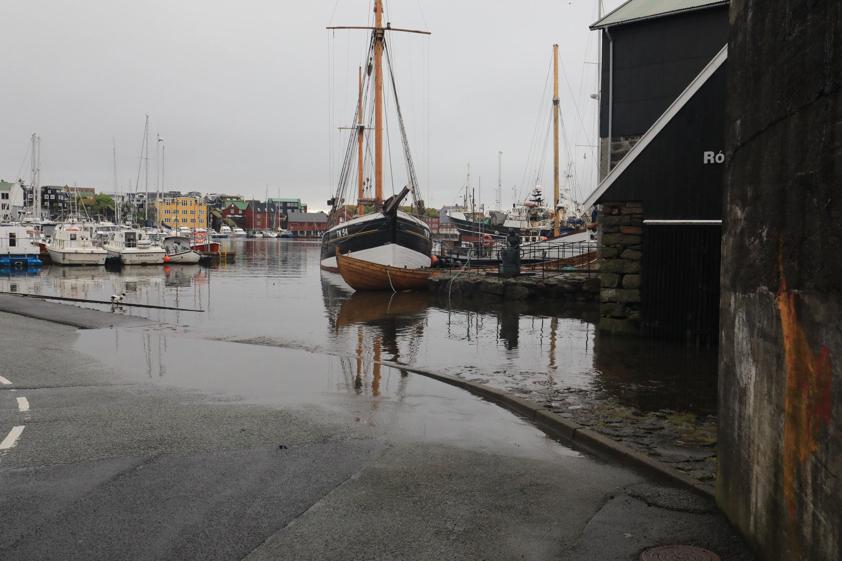 Boats in the harbor of Tórshavn
