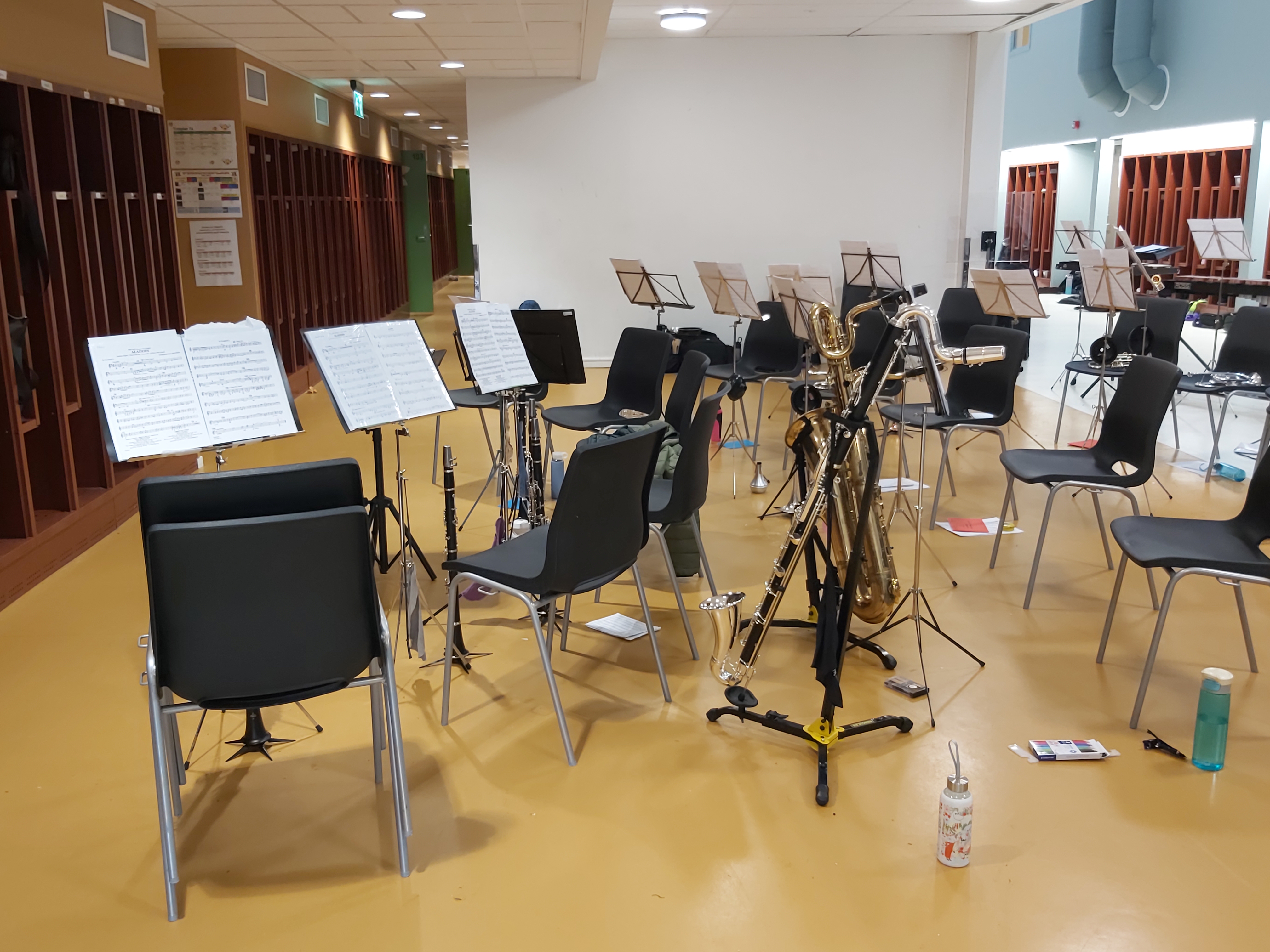 A music room ready for performance