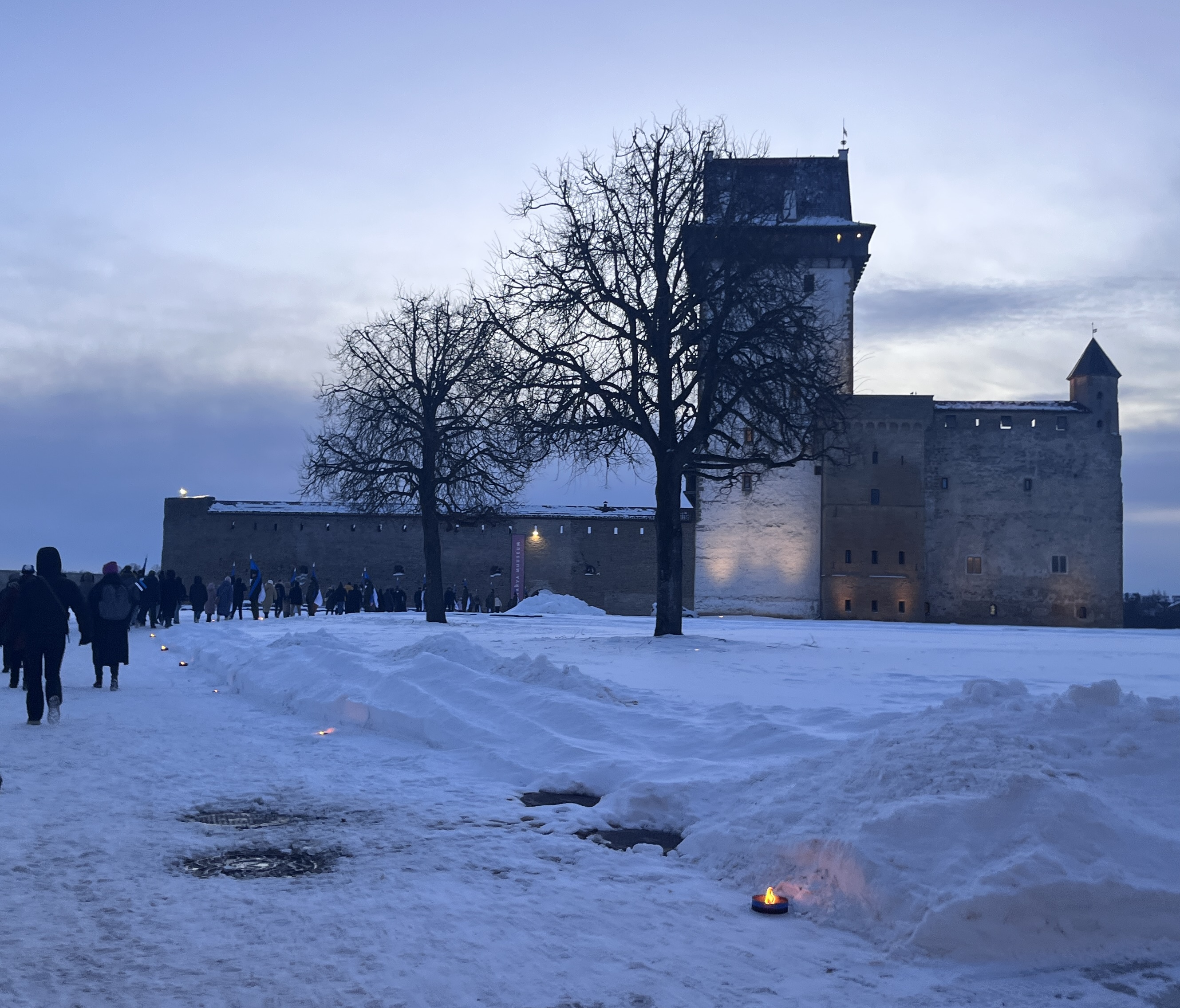 Hermann Castle on Estonian Independence Day. It was selected for its strong visual representation of the “community compass” theme featured in the article.
