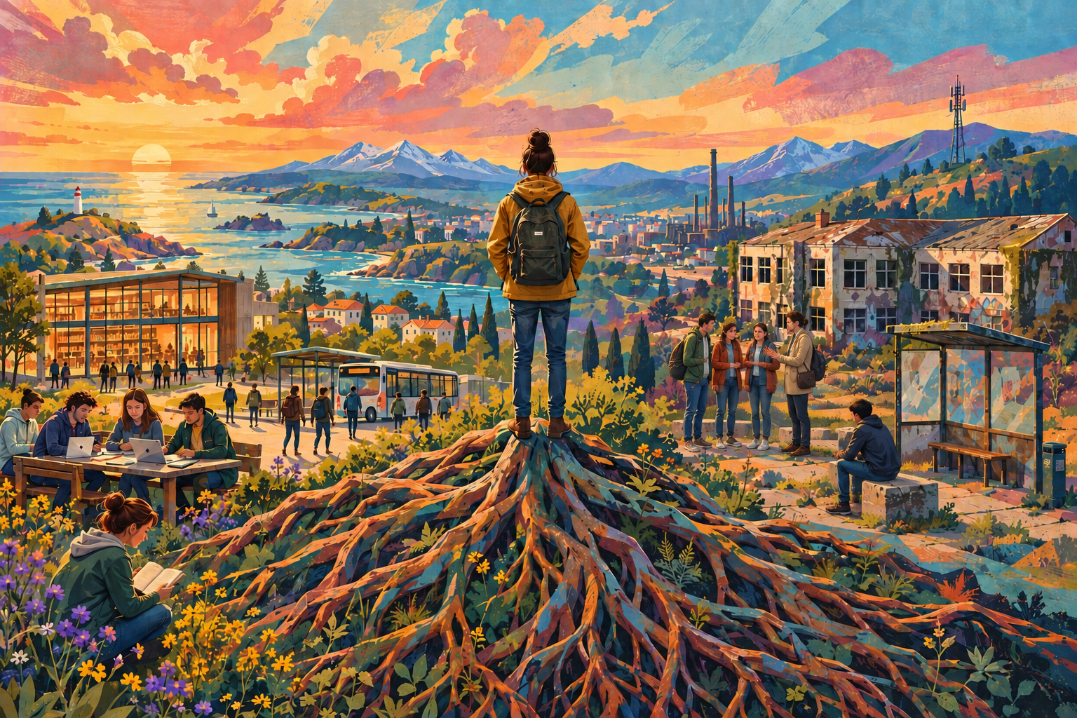 Grounded Youth - illustration created with ChatGPT