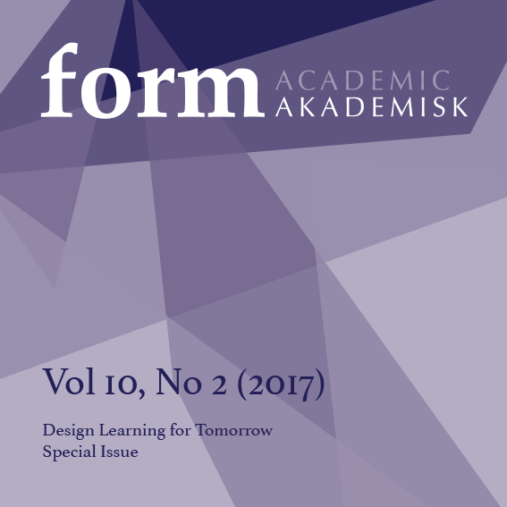 					Se Vol 10 Nr. 2 (2017): Design Learning for Tomorrow. Special Issue
				