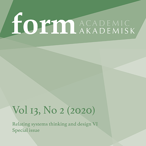					Se Vol 13 Nr. 2 (2020): Relating systems thinking and design VI. Special issue. 
				