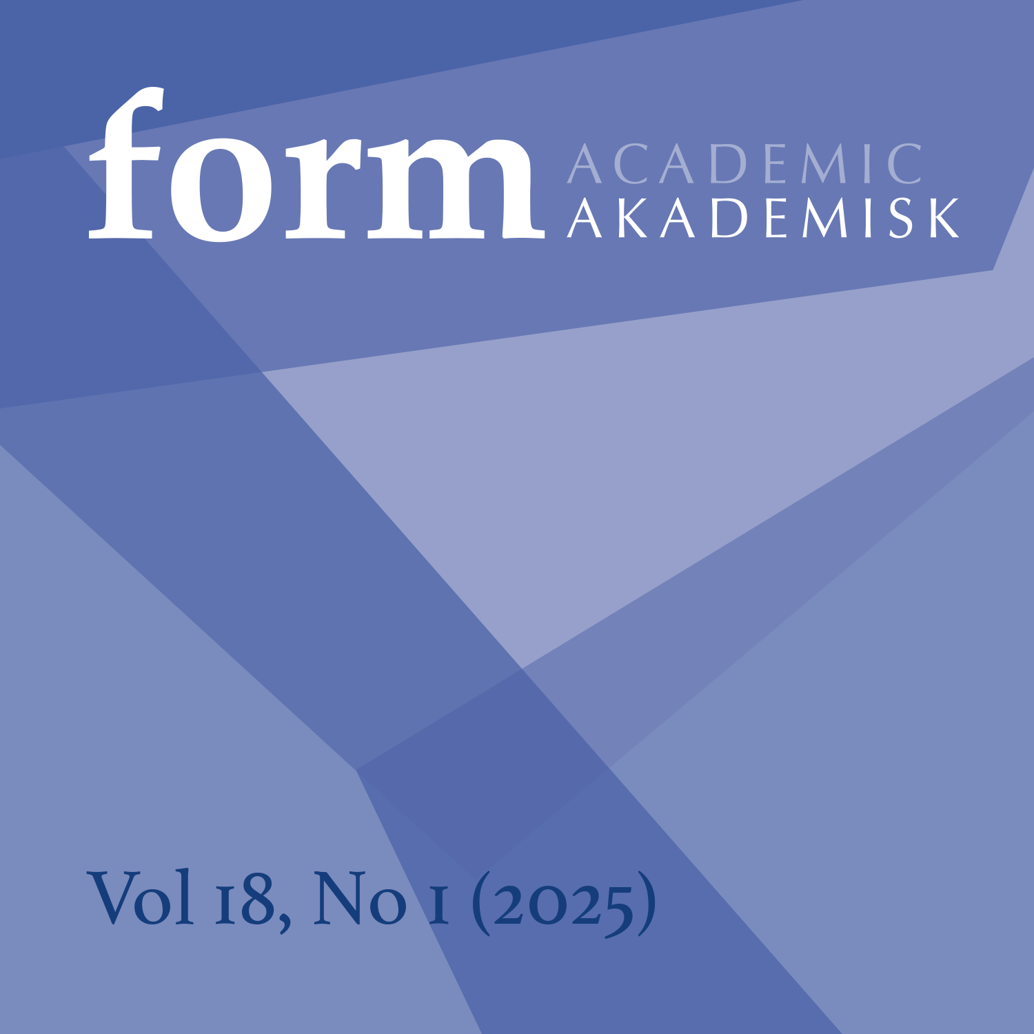 Cover image of volume 18 no 1 2025