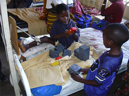 Young patients at the Ilembula Hospital 
